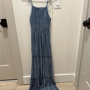 Wild Fable Blue Striped Maxi Dress